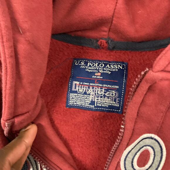 vintage y2k us. Polo assn spellout hoodie - Picture 5 of 5